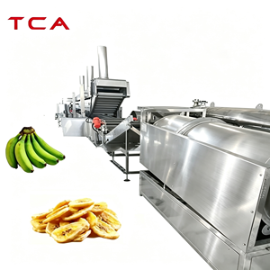 Ligne de production entièrement automatique de chips de <span class=keywords><strong>banane</strong></span> et de plantain, machine de fabrication de chips de <span class=keywords><strong>banane</strong></span>, capacité de production de 100 kg/200 kg/500 kg/h - Product Image 1