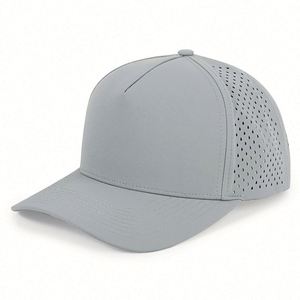 Casquette de baseball perforée imperméable de haute qualité en gros, en stock, avec logo brodé personnalisé et découpe laser - Product Image 6