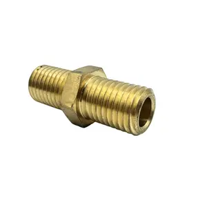 Metal Copper CNC Machined Brass Pipe Hose Fitting