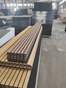 ओक फ्लड दीवार पैनल ध्वनिक स्लैट लकड़ी दीवार पैनल दीवार के लिए ध्वनि सबूत पैनल - Product Image 2