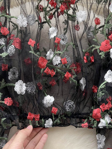 Camicette da <span class=keywords><strong>donna</strong></span> in <span class=keywords><strong>lino</strong></span> per la primavera estate Casual maniche a sbuffo camicie di pizzo con motivo geometrico all'ingrosso top vestiti - Product Image 5