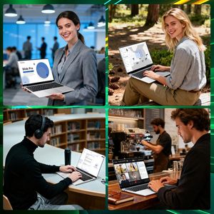 Ordinateur portable 15,6 pouces FHD, processeur I5-1255U, 16 Go de RAM, 512 Go de SSD, Windows 11 Home, idéal pour les études et le travail, ordinateur portable 15,6 pouces FHD 120 Hz - Product Image 4