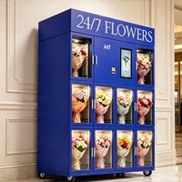 Máquina Expendedora de Flores Refrigerada Personalizada AIT, SDK Wi-Fi 4G LTE, Compresor Inteligente, Diseño Resistente a la Humedad
