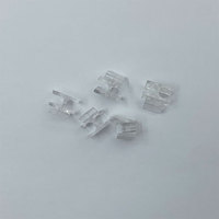 Clips de connecteurs à fibres optiques LC Duplex transparents en PP à fixation rapide pour réseaux 5G, compatibles avec les fibres SM et MM de la marque Gtech