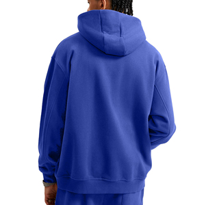 Sweat à capuche épais et lourd pour homme, coupe oversize, épaules tombantes, en molleton bouclette 380 360 320 g/m², personnalisable avec logo - Product Image 3
