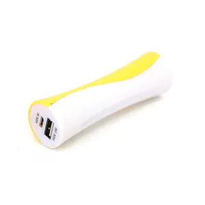 Kostenlose Probe Single Section Geschenk Kleine Taille 2600 mAh Slim Potable Power Bank