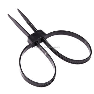 Attache de câble à double verrouillage Contraintes solides Plastique Nylon Double Flex Brassard - Product Image 4