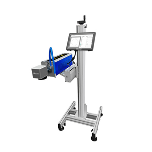 เครื่องทำเครื่องหมายเลเซอร์แบบ CO2 30W 40W 60W 100W สายพานลำเลียงขวดพลาสติก PE PET - Product Image 2