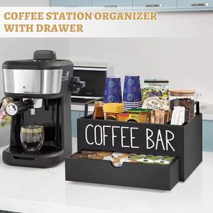 Boîte de rangement pour dosettes de café avec compartiments, grande capacité, sans couvercle, couleur unie, pour le bureau et la maison - Product Image 3