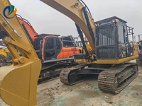 Excavatrice sur chenilles Caterpillar CAT320 d'occasion, puissante et robuste, 20 tonnes, pour travaux de construction et d'exploitation minière, avec moteur et boîte de vitesses