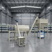 Planta de Fabricación de Mortero Seco Industrial, Línea Completa de Mezcla y Empaquetado para Masilla en Polvo, 2-10 TPH, CE ISO