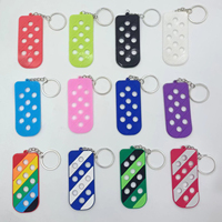 Großhandel Weich gummi Löcher Schlüssel anhänger Schuh Charm kann installiert werden Diy Schult asche Anhänger Blank Silikon Schlüssel ring Löcher Schlüssel bund