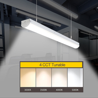 Suspension LED linéaire moderne pour îlot de cuisine et table à manger, luminaire suspendu en aluminium