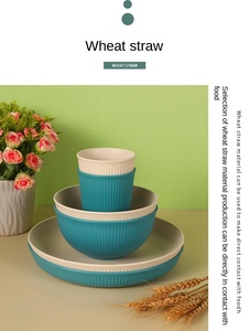 Lightweight Plates Unbreakable Reusable Dinner Dishes Plates <b>Set</b> Dishwasher & Microwave Safe - Product Image 2