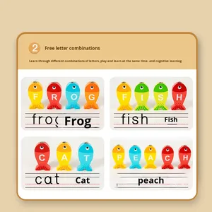 2025 nuevo juego magnético de madera para gatitos, pesca de insectos, juego interactivo cognitivo para jardín de infantes, juguete para bebés, caja de seguridad - Product Image 3