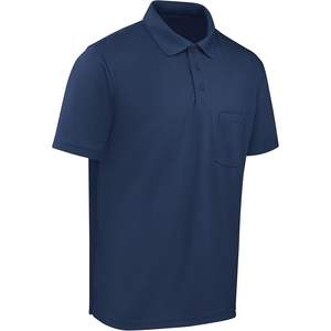 Performance pour hommes personnalisée pour Polo foncé brodé Logo solide impression bouton décoration de haute qualité à manches courtes tricot XL pour - Product Image 1