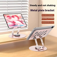 Support de tablette et de téléphone portable pliable, réglable à 360 degrés, en alliage d'aluminium personnalisé, pour la dissipation de la chaleur et la circulation de l'air