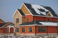 Vente de maisons préfabriquées en bois modulaires de conception moderne à 4 chambres, kit de maison préfabriquée SIPs, villa de luxe à vendre