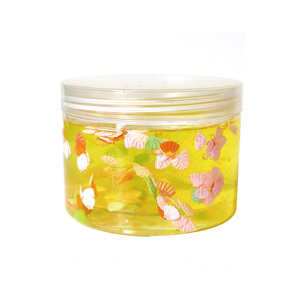 ของเล่นเสริมพัฒนาการ สไลม์ใสตกแต่งในขวดทรงกลม ราคาโรงงานขายส่ง สไลม์ใสพร้อมจี้ห้อย - Product Image 4