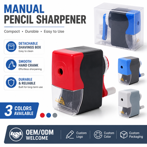 <span class=keywords><strong>Taille</strong></span>-<span class=keywords><strong>crayon</strong></span> manuel de bureau mignon avec bac de récupération transparent pour l'école et le bureau (vente en gros) - Product Image 4