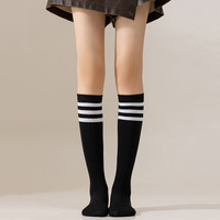 Chaussettes montantes rayées personnalisées pour hommes et femmes, faible MOQ, style rétro, athlétiques, au-dessus du mollet, OEM ODM, couleurs personnalisées