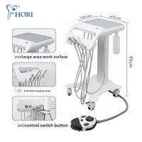 Chariot dentaire mobile, table d'examen buccal, enseignement, diagnostic gratuit, scanner buccal portable, classe I, certifié CE, garantie 1 an