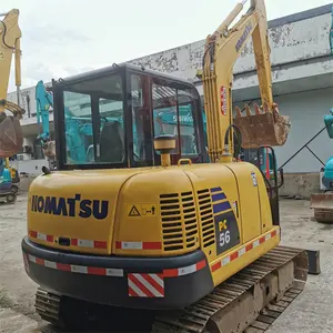 Venta barata de miniexcavadora usada Komatsu PC56, excavadora usada de 5,6 toneladas a la venta