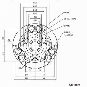 PLATFORM 6-DOF (Degree of Freedom) Robot Paralel dengan Encoder Absolut Digunakan di Lingkungan VAKUM untuk Fokus Optik - Product Image 3