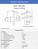 Connecteur BMA plaqué or personnalisable, résistant aux vibrations, pour modules de signalisation de station de base sans fil IoT