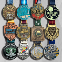 Proveedor Chino de Medallas de Maratón con Diseño Personalizado, 15, 60, 120k, Fundición a Presión, Premio Deportivo, Medalla de Carrera