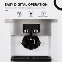 Machine à glace molle autonettoyante professionnelle 220 V 60 Hz avec compresseur de marque