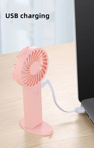YD0507 en stock Mini ventilateur à main à 3 vitesses Mini ventilateur de <span class=keywords><strong>portail</strong></span> Ventilateurs portables à main avec batterie - Product Image 4