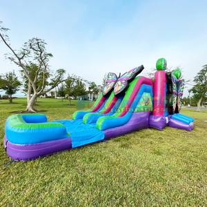 Castillo inflable 4 en 1 con tobogán acuático, para uso en seco o con agua, castillo hinchable grande. - Product Image 2