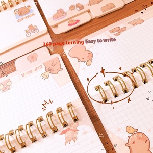 Kawaii cancelleria accessori <span class=keywords><strong>per</strong></span> ufficio forniture scolastiche Mini Notebook portatile piccolo blocco note quotidiane diario capibara - Product Image 4