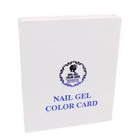 Livre de nuancier professionnel de gel à ongles grande capacité, 120 couleurs, livre d'échantillons de vernis à ongles pour salon