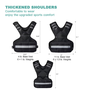 CZ Adjustable Body Weighted Vest 4-10lb/11-20lb/20-32lb Weight Vest Exercise Set for <b>Strength</b> <b>Training</b> Workout Running Fitness - Product Image 6
