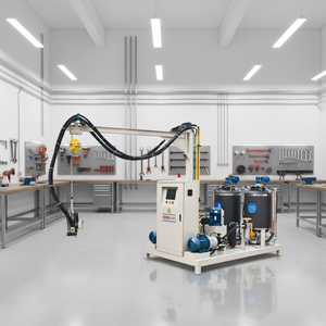 Machine de fabrication de blocs de mousse en polyuréthane (PU) et <span class=keywords><strong>EPS</strong></span>, à vis à rouleaux, pour sièges de voiture, pompes en caoutchouc, gobelets en plastique, avec <span class=keywords><strong>nettoyage</strong></span> automatique haute performance - Product Image 1