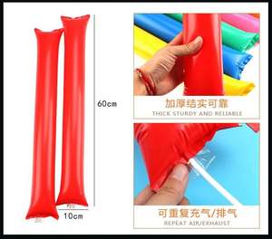 Globos de Plástico Promocionales Tipo Thunder Stick de 60cm, Estilo ROMANCE, Resistentes al Agua, Activados por Sonido, con Logotipo Personalizado, para Fiestas Deportivas y Aficionados - Product Image 2