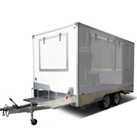 Foodtruck extérieur, bar à café mobile, remorque de traiteur entièrement équipée, chariot à hot-dogs, camion à crème glacée avec cuisine complète