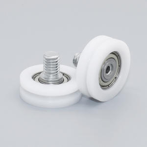 Roues de rail de porte et de fenêtre en forme de U en plastique nylon PA66 avec roulements et vis - Directement du fabricant - Product Image 1
