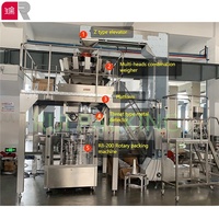 Machine d'emballage multi-stations R8-300 pour sachets Doypack, rotative automatique pour grains de café et poudre d'assaisonnement