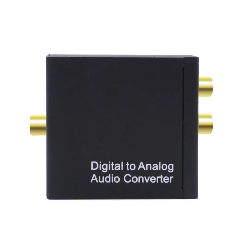 MT-7665 Digital to Analog Audio Converter Amplifier Decoder Fiber Optical Coaxial Signal Adapter R/L Audio