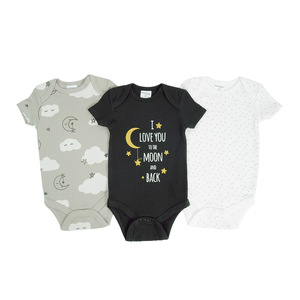 Neues Hochwertiges 3-teiliges Set 0-9 Monate Unisex 100% Baumwolle Strampler Baby Krabbelkleidung - Product Image 2