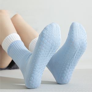 Wholesale Cotton Anti-slip Grip Yoga <b>Socks</b> Sport Stability Gradient Color Pilates Indoor Exercise <b>Socks</b> - Product Image 4