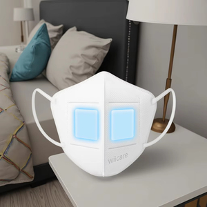 Masque d'humidification ergonomique pour le soulagement de la rhinite, en tissu non tissé, 3 couches, réutilisable, lavable, sans ajustement confortable, Wiicare - Product Image 2