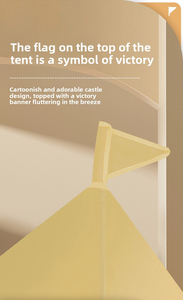 Kids Play Tent Princess Castle for Baby Toddler Boys Girls Indoor Outdoor Playhouse Toy with <b>Window</b> <b>Light</b> Portable Polyester - Product Image 3