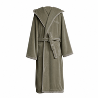 Peignoir unisexe à capuche double face, confortable et durable, pour la maison et les voyages, longueur mi-mollet, vêtement de détente pour couple
