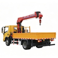 Grue télescopique hydraulique montée sur camion à bras droit de 6, 8, 10, 16 et 20 tonnes