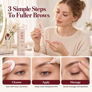 FITN Crema Regeneradora para Cejas 20ml, Crema Nutritiva, Reparadora y Fortalecedora para Cejas Más Llenas y Gruesas, para Mujeres, con Logotipo Personalizado - Product Image 4