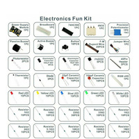 Kit électronique HSW pour Uno R3, pack de composants, kit de démarrage pour projets DIY, kit électronique avec plateau de connexion à 830 points, boîte de kit DIY